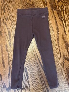 Zara Kids Brown Ribbed Leggings
